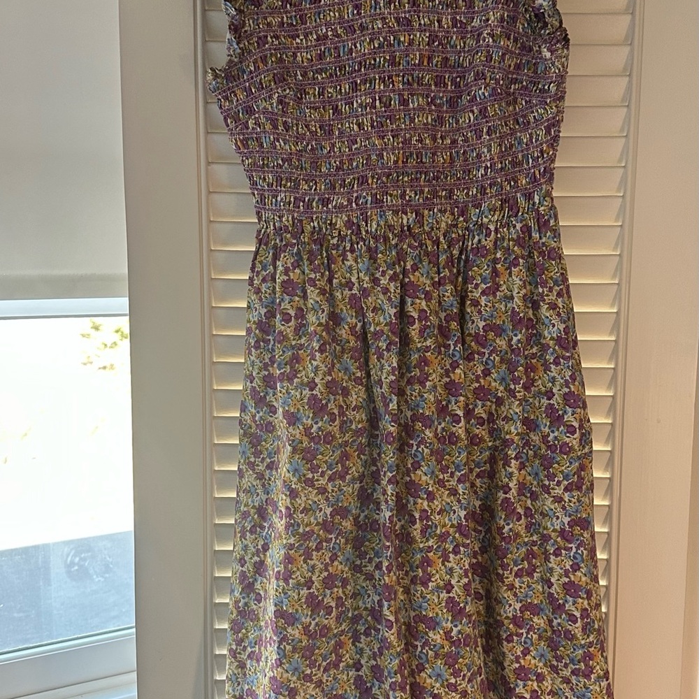 English Factory small Floral Smocked Sundress w pockets
